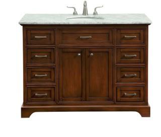 Darry 48" Single Bathroom Vanity, Teak