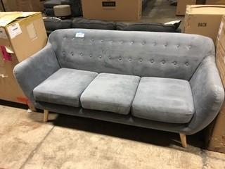 Fabric Sofa Blue/Grey