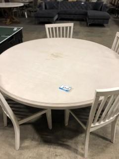 5 Piece Wooden Dining Set, Scatches