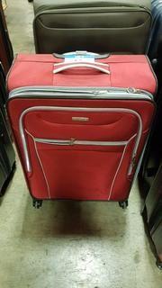 Samsonite - Red Soft Sided - 25" Luggage - Zipper Broken