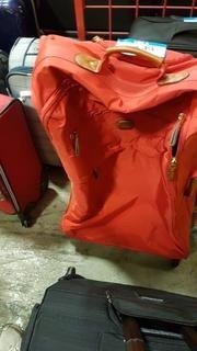 Brics Red Soft Sided Pull along Luggage
