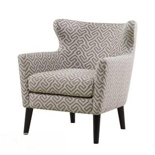 Varick Gallery Flavin Concave Wingback Chair - Beige grey(VKGL4892_19193615)