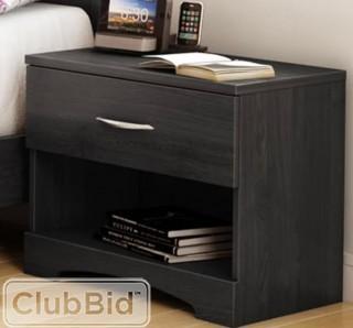 South Shore Infinity 1 Drawer Nightstand - Ash Grey(TH453118889578)
