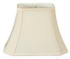 Royal Designs Rectangle Cut Corner Lamp Shade - Eggshell - (5 x 6.5) x (8 x 12) x 10