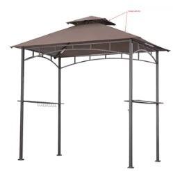 Sunjoy Replacement Canopy, Brown 