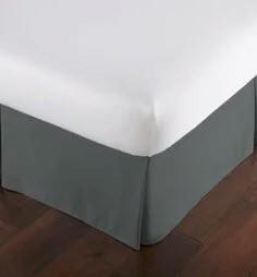 King Bed Skirt, Charcoal 