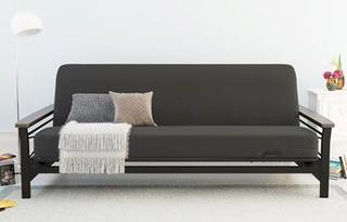 Futon Mattress Slipcover, Grey 