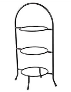 Creative Home 73044 3-Tier Dessert Plate Rack, 16.5-Inch