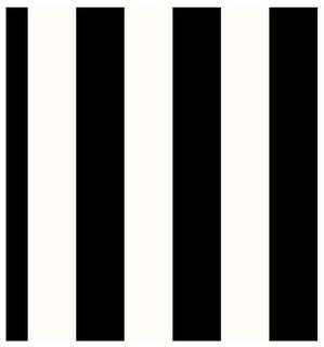 (3) 33' L x 21" W Stripes Wallpaper Roll, Black 