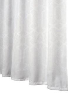 Glucksteinhome Shower Curtain, Geometric, White