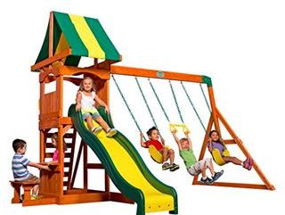 Backyard Discovery 65113 Weston All Cedar Playset Swing Set