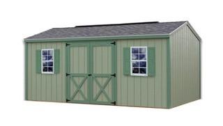 Cypress 16 ft. x 10 ft. Wood Storage Shed Kit - AS IS