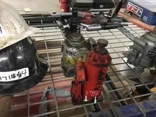 Lot of (3) Hydraulic Bottle Jack Assorted Sizes.