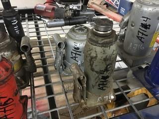 Lot of (2) Hydraulic Bottle Jack Assorted Sizes.