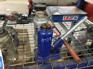 Lot of (2) Hydraulic Bottle Jack Assorted Sizes.