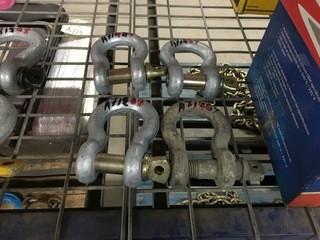 Lot of (2) 1 1/4" Shackles.