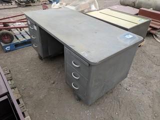 5' Metal Office Desk.