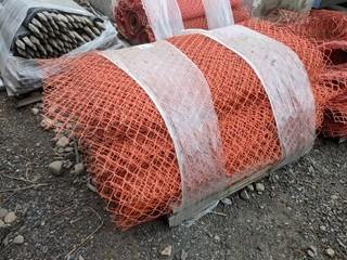 Lot of Assorted Lengths of 5' Snow Fence.