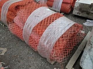 Lot of Assorted 4' Snow Fence.