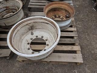 Lot of Assorted Highway Truck Rims.