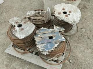 Lot of Assorted Twisted Steel Airline Cable.