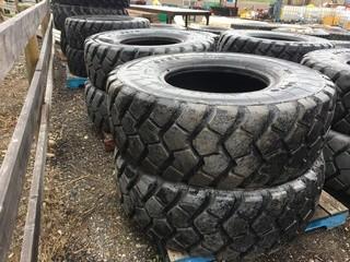 Lot of (4) Boto 17.5R25 Tires.