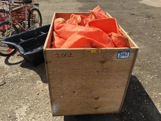 Lot of Assorted Orange Insulated Tarp.