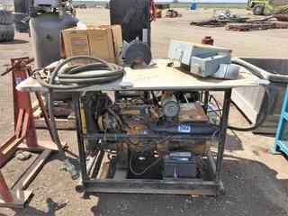 Kubota Diesel Genset c/w Assorted Shop Supplies.