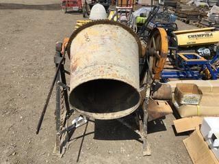 Electric Belt Driven Cement Mixer.