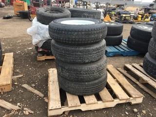 Lot of (4) Assorted Truck Tires