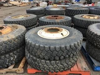 Lot of (4) Bridgestone Hi Way Truck Tires 12.00 R 24