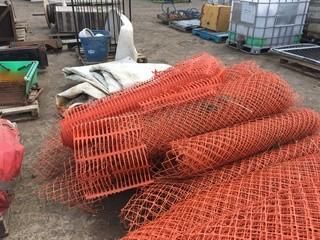 Lot of (6) Rolls Snow Fence
