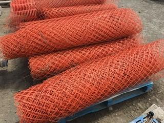 Lot of (4) Rolls Snow Fence
