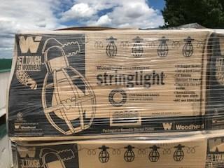 Lot of (2) Woodhead Incandescent Construction String Lights