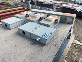 Lot of (3) Electrical Shut Off Panels