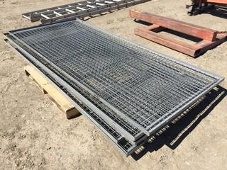 Lot of Assorted 4' x 9' Construction Fence