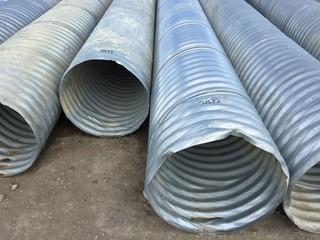 Lot of (2) Lengths of 24" Steel Culvert