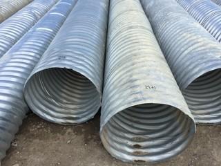 Lot of (2) Lengths of 24" Steel Culvert