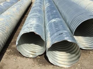 Lot of (2) Lengths of 18" Steel Culvert
