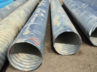Lot of (2) Lengths of 18" Steel Culvert