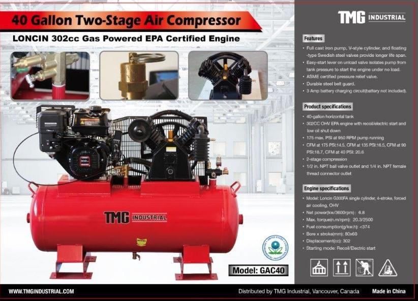 40 gallon compressor