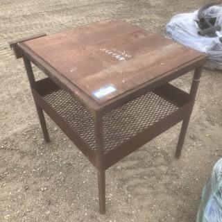 Metal Welding Table - 3"x 3" 3/8" thick.  *LOCATED AT THE EDMONTON REGIONAL AUCTION CENTRE*