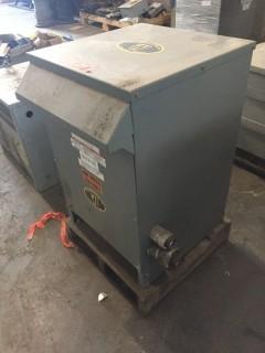 Square D 3-Phase 480V General Purpose Transformer. SN 33749-17212-0A2 *LOCATED AT FRONTIER MECHANICAL*