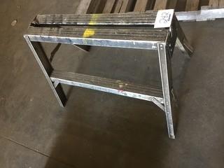 2-Step Metal Ladder *Note: Damaged* *LOCATED AT FRONTIER MECHANICAL*