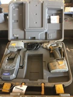 Mastercraft Maxim Cordless Impact C/w Charger And Spare Battery. SN 0648 *LOCATED AT FRONTIER MECHANICAL*