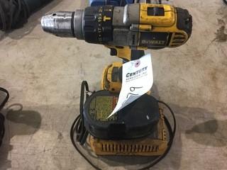 Dewalt 1/2in Cordless Drill C/w Charger And Spare Battery *LOCATED AT FRONTIER MECHANICAL*