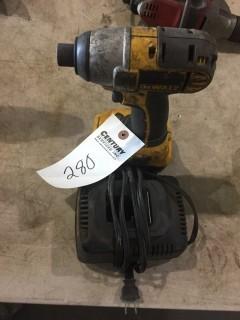 Dewalt 1/4in Cordless Impact  C/w Charger *LOCATED AT FRONTIER MECHANICAL*