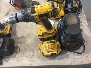 Dewalt 1/2in Cordless Drill C/w Charger And (2) Spare Batteries *LOCATED AT FRONTIER MECHANICAL*