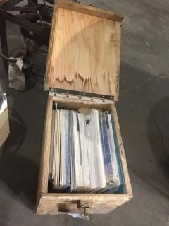 Wooden Crate C/w Qty Of Service Manuals *LOCATED AT FRONTIER MECHANICAL*