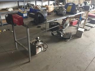 Metal Shop Table *Note: Contents Not Included* *LOCATED AT FRONTIER MECHANICAL*